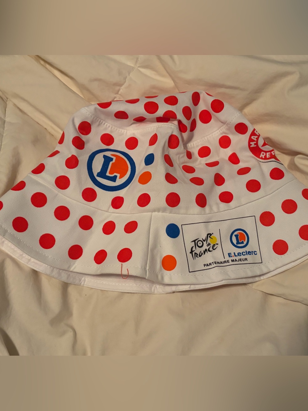 NWT Tour De France Official Red Polka Dot Bucket Hat